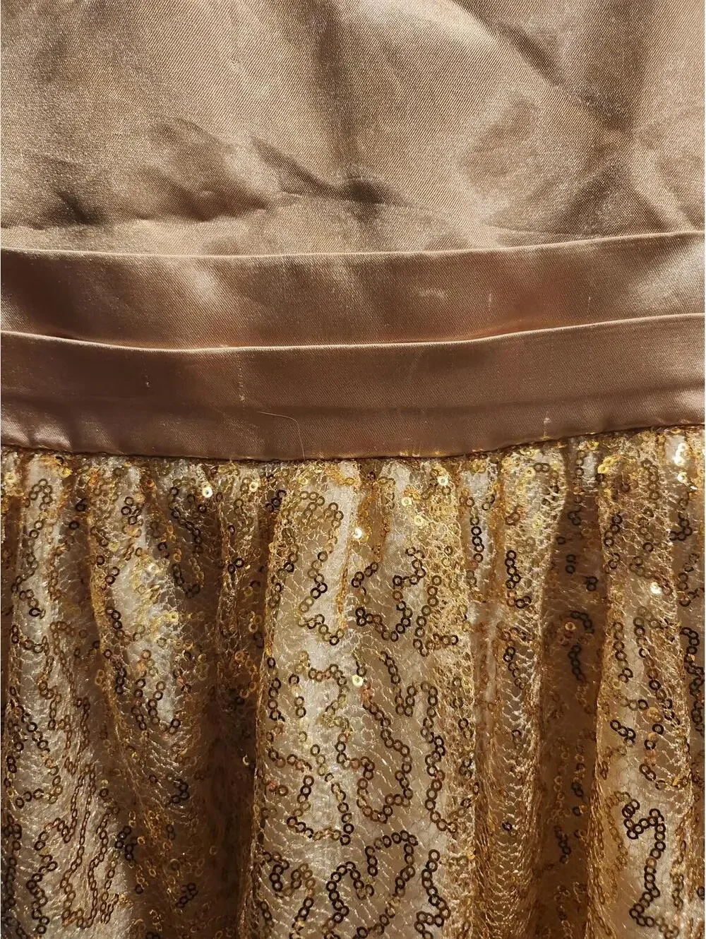 My Best Kid Gold Sequins Dress. Girls Size 5/6. Very good condition